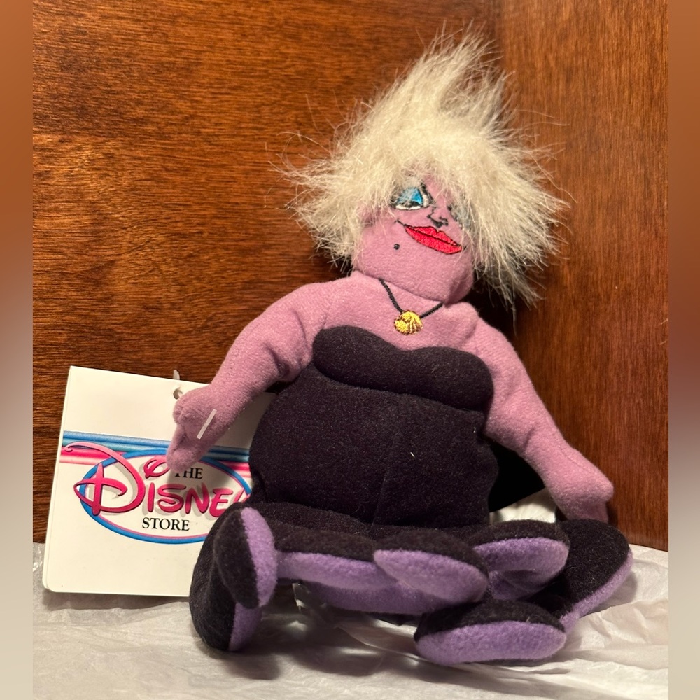 DISNEY Ursula The Little Mermaid Bean Bag NWT